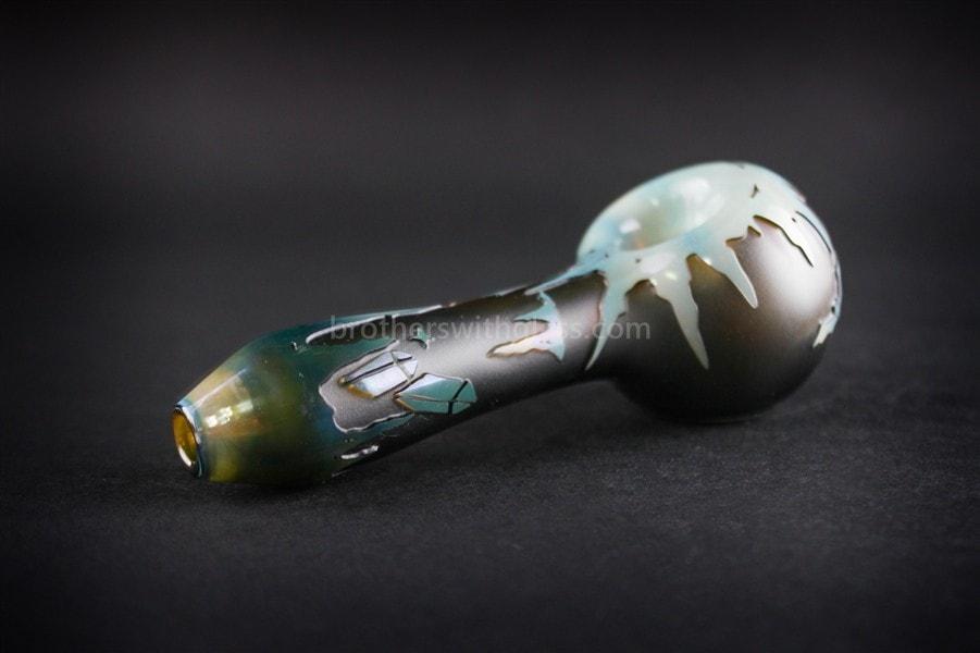 Liberty 503 Fumed Sandblasted Hand Pipe with Bat Life For Sale