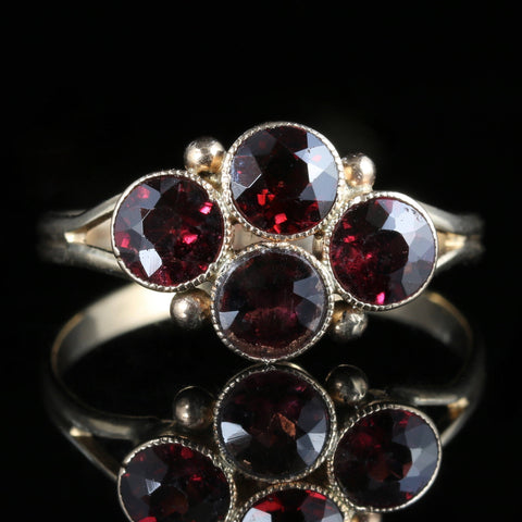 Antique Victorian Almandine Garnet Ring