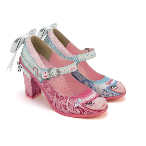 Chocolaticas® high heels twin lolita משאבת מרי ג'יין לנשים