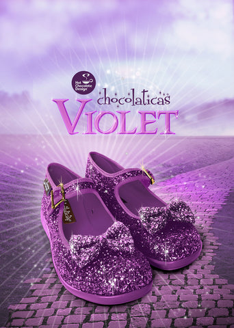Chocolaticas® Violette Damen Mary Jane Flat