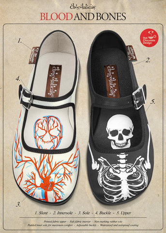 Chocolaticas® Blood & Bones Women's Mary Jane Flat