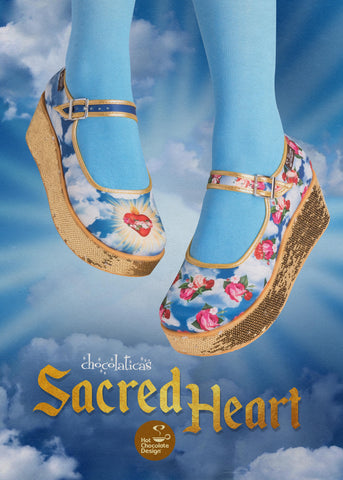 Chocolaticas® Plataforma Mary Jane Sacred Heart para mujer
