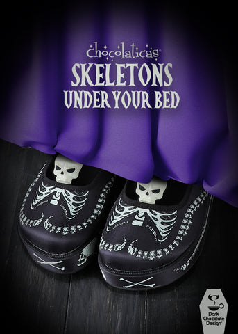 Chocolaticas® Skeletons Under Your Bed Women's Mary Jane Platform