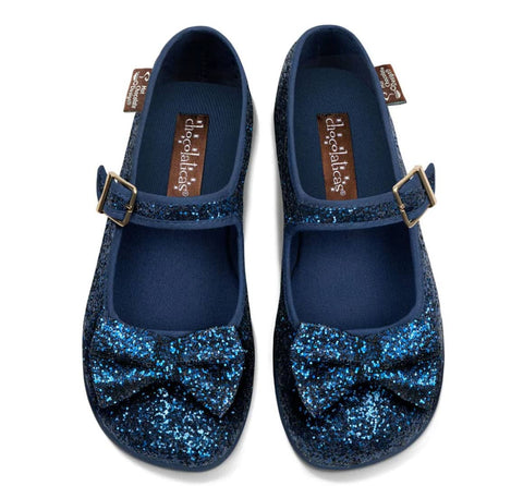 Chocolaticas® Blue Diamond Women's Mary Jane Flat