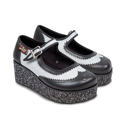 Chocolaticas® Havana Glitter Damen-Mary-Jane-Plattform