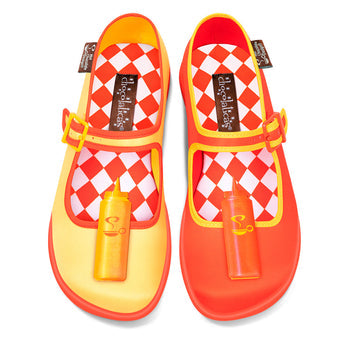 Chocolaticas Hot Dog Women's Mary Jane Flat