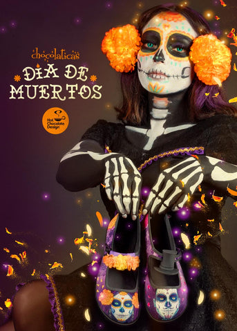 Chocolaticas® Dia de Muertos מרי ג'יין שטוח