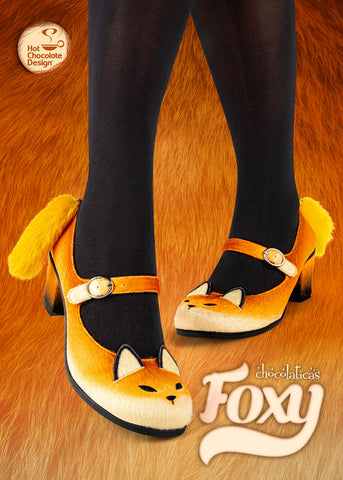 משאבת מרי ג'יין לנשים של chocolaticas® mid heels fox