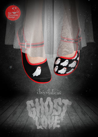 Chocolaticas® Ghost Love Women's Mary Jane Flat