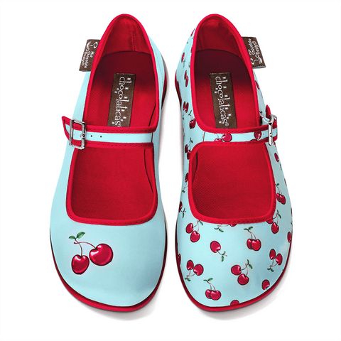 Chocolaticas® Cherry Women's Mary Jane Flat