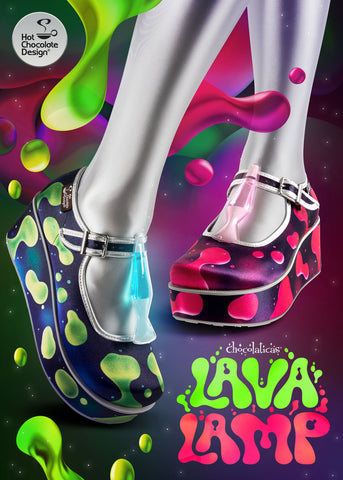 Chocolaticas® Lava Lamp Women's Mary Jane Platform