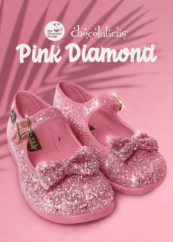 Chocolaticas® Pink Diamond Women's Mary Jane Flat