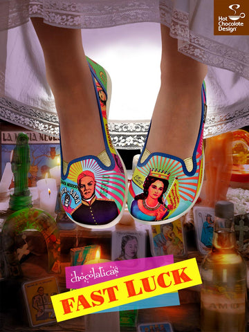 Chocolaticas® Fast Luck Zapatos sin cordones para mujer