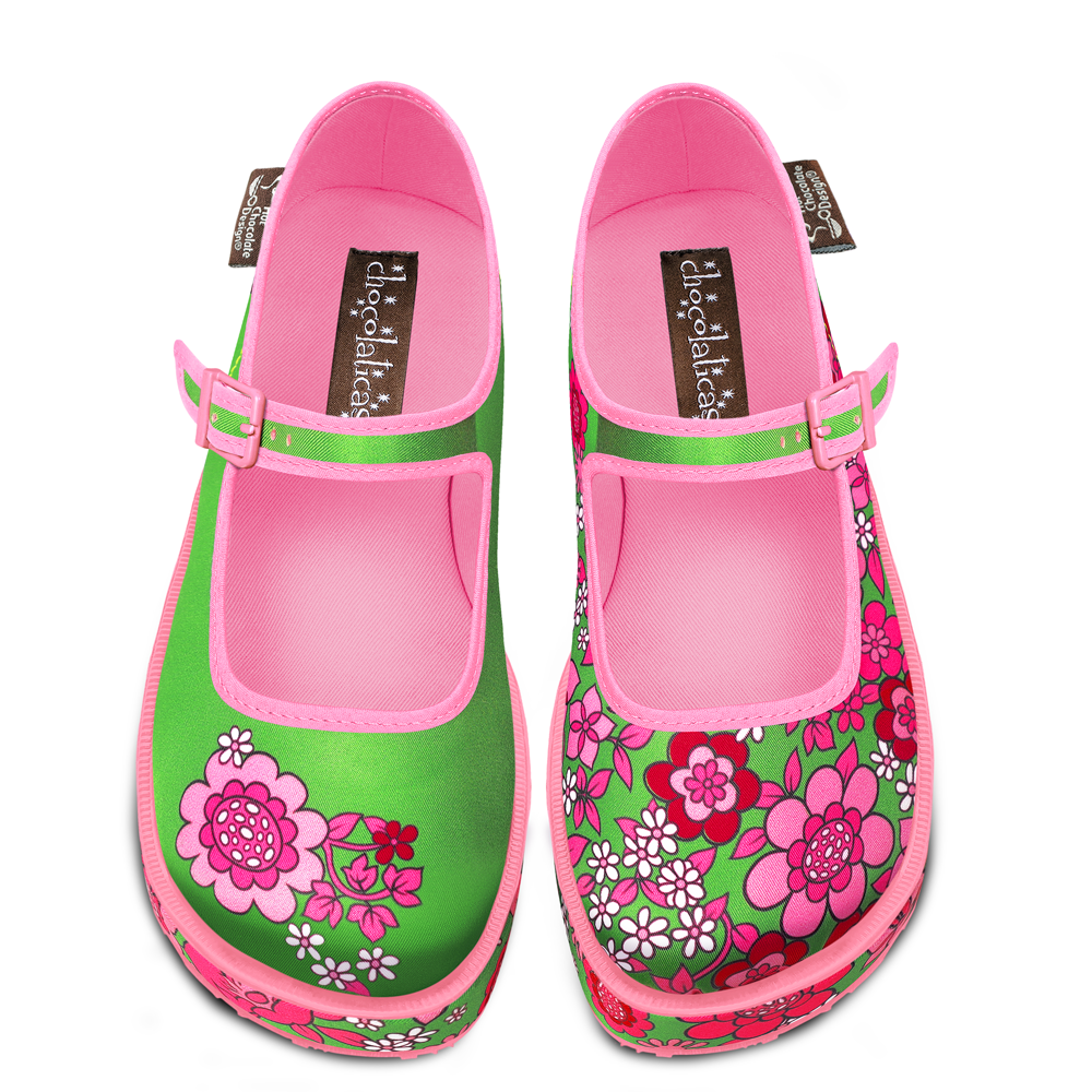 pink platform mary janes