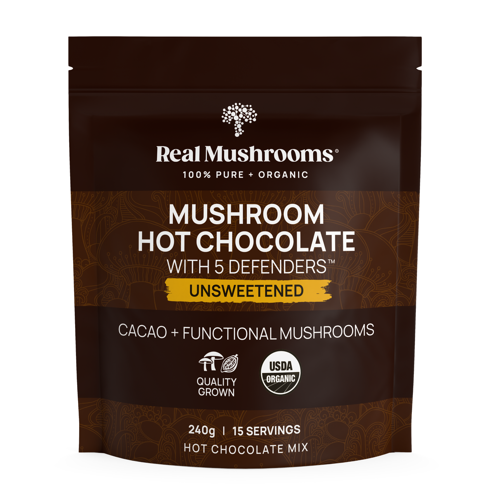 Mushroom Hot Chocolate Mix with 5 Organic Functional Mushrooms – Real ...