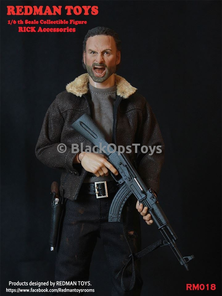 Redman Rick Grimes Twd The Walking Dead Brown Boots Rm018 Loose 1 6th Scale - rick grimes season 3 shirt roblox