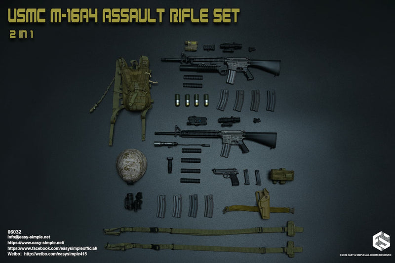 USMC - M16A4 Assault Rifle w/Attachment Set