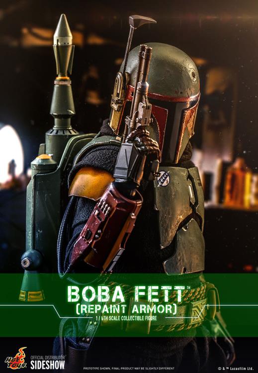 Load image into Gallery viewer, Star Wars - Boba Fett (Repaint) - Green Chest Armor w/Magnetic Z-6 Jetpack
