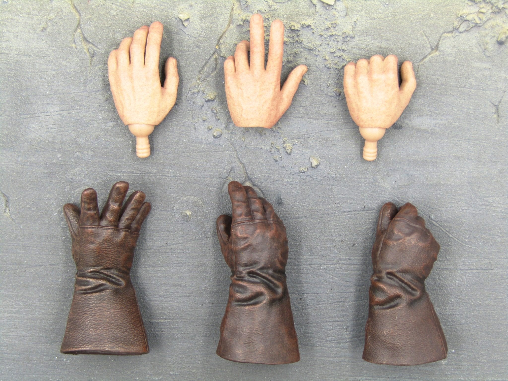 Star Wars Luke Skywalker Gloved Bare Hand Set X6 Blackopstoys