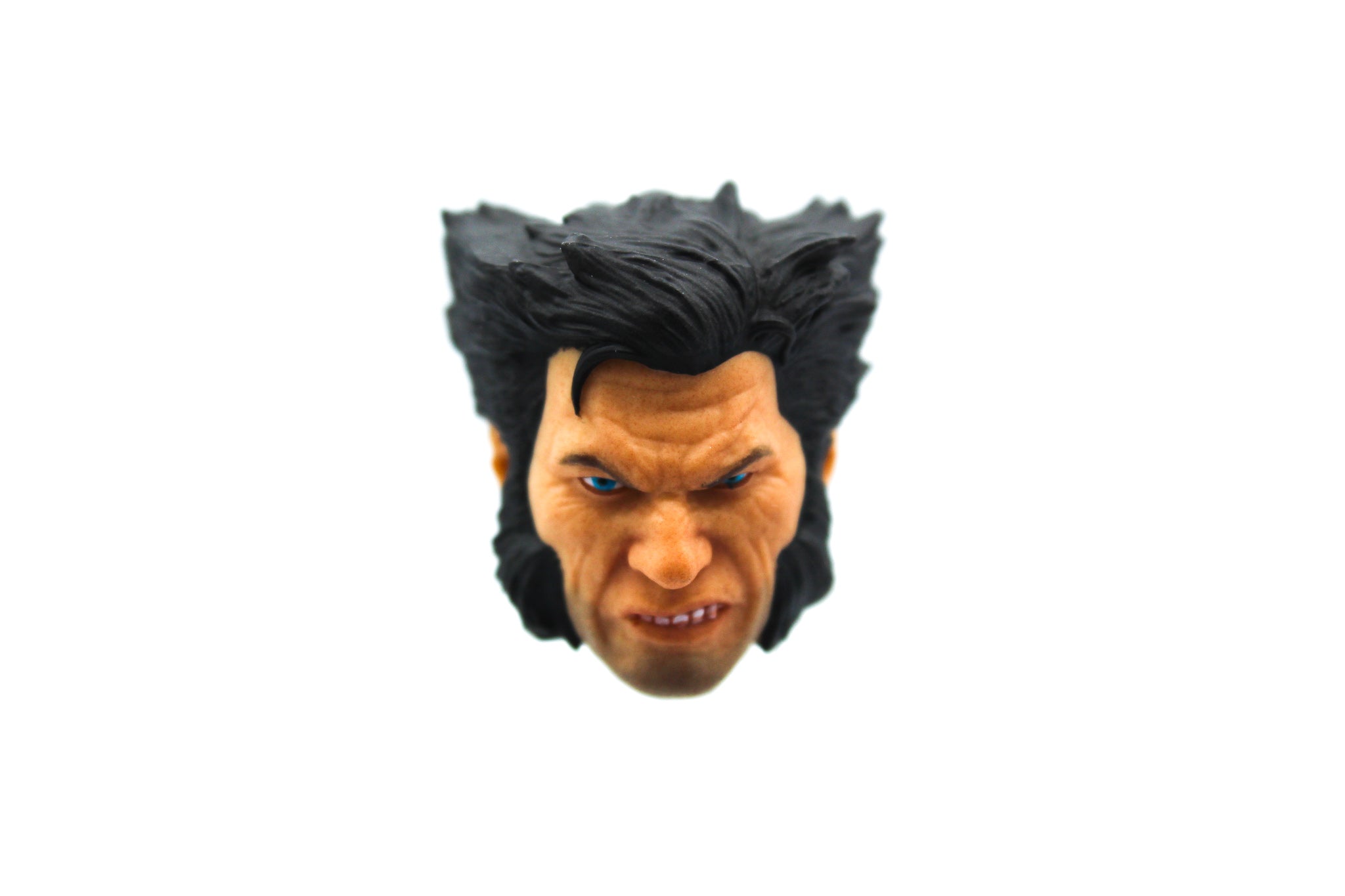 1//12 Scale X-Men James Howlett Wolverine Head Sculpt Unpainted Fit 6/" ML Figure