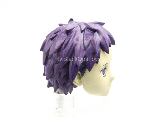 ACEC UNION 1/12 Scale Female Head Sculpt with Rooted Purple Hair