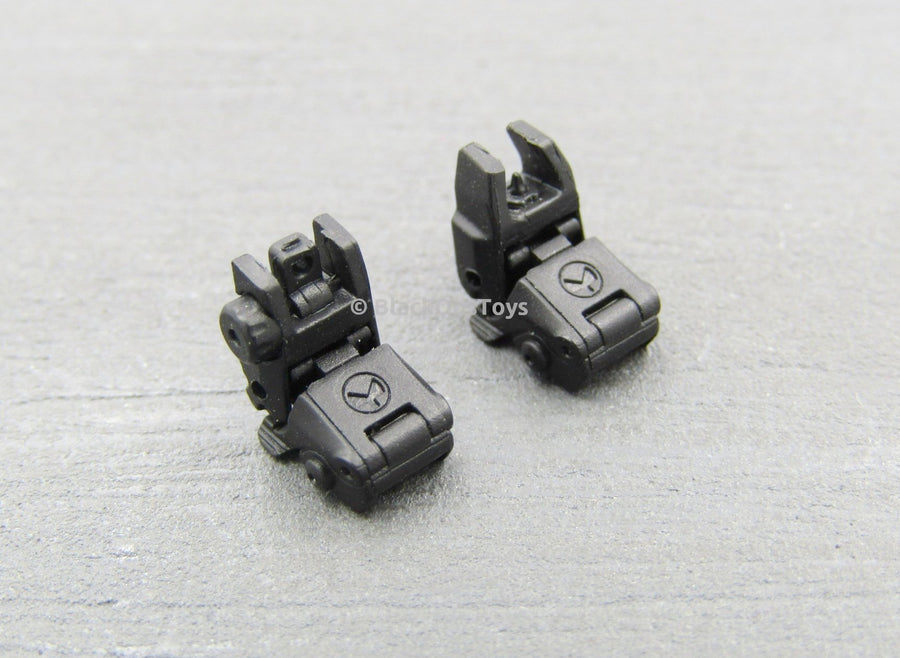 1 6 Scale Kriss Vector Smg Mbus Flip Up Iron Sights Black X2