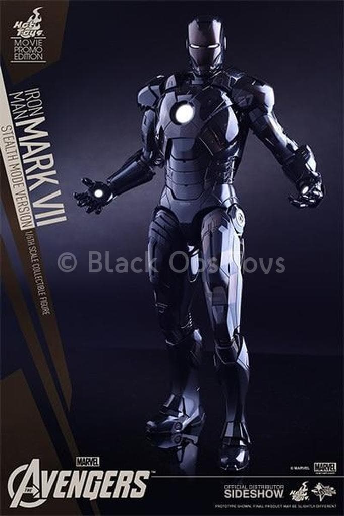 black iron man action figure