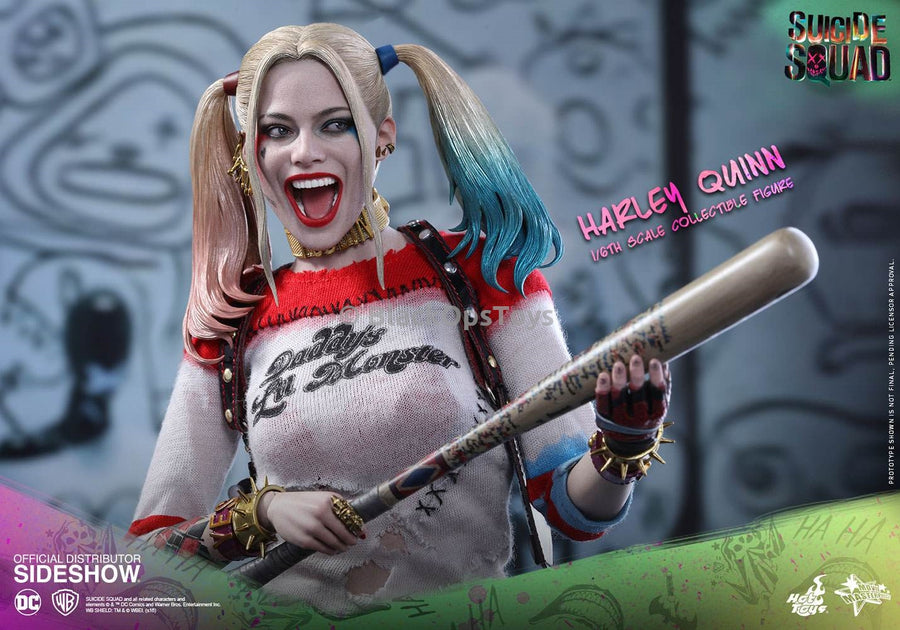 Rare Hot Toys 16th Scale Suicide Squad Harley Quinn Sideshow Exclusive Version Mint In Box