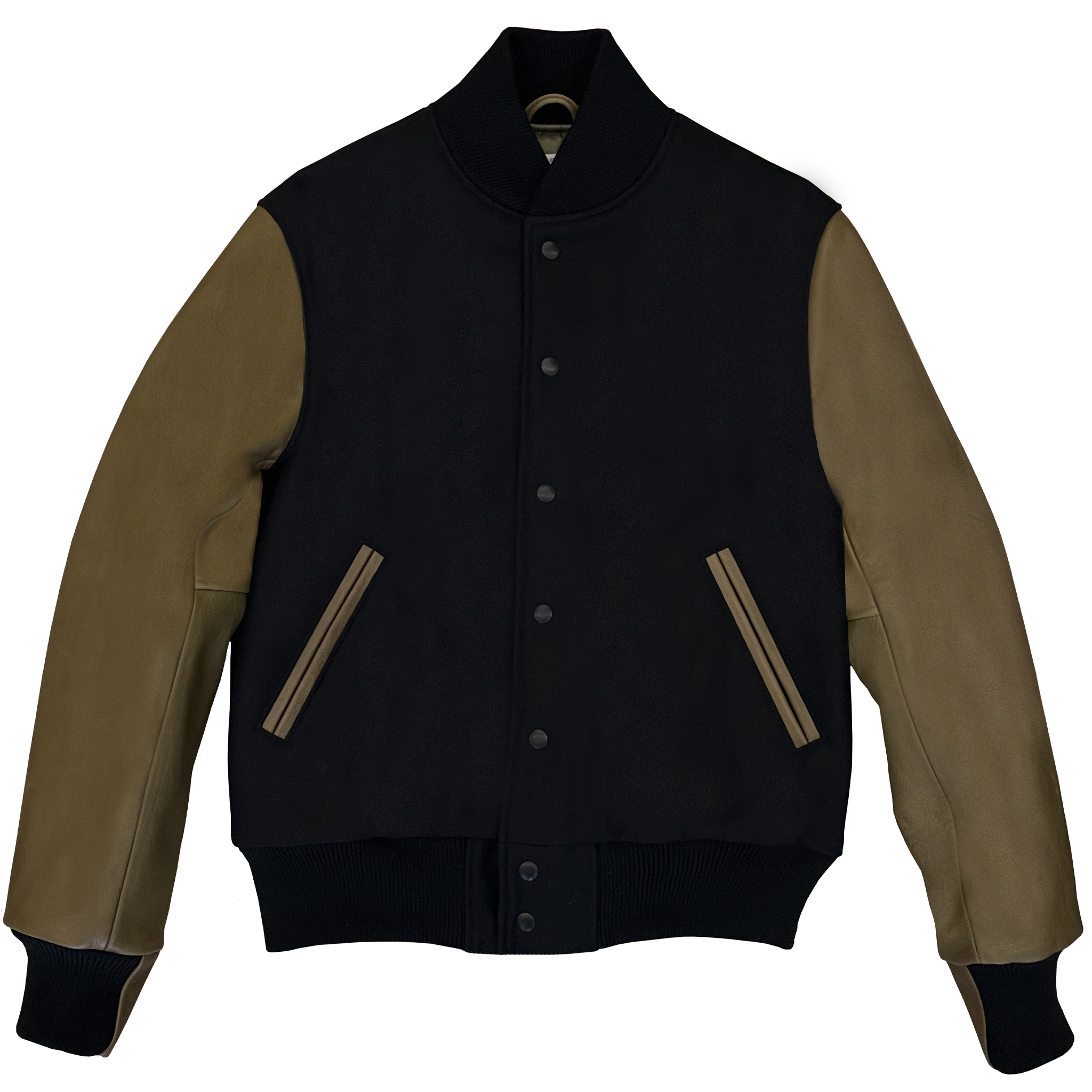 Black/Olive Varsity Jacket