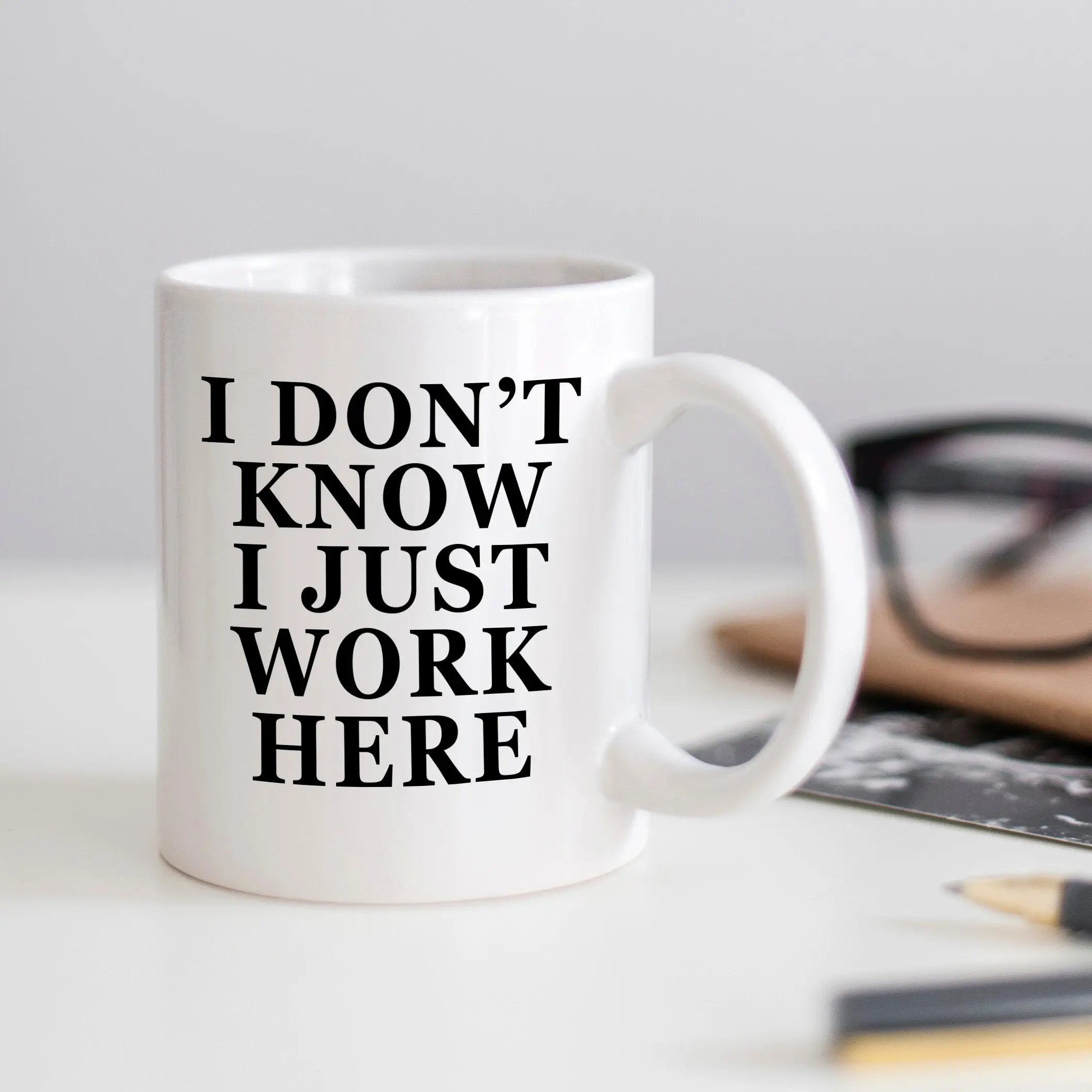 Office Mug, Funny Mugs, I don't know I just work here coffee mug, funny office mug, Coworker Gifts, Office gift, funny work mug