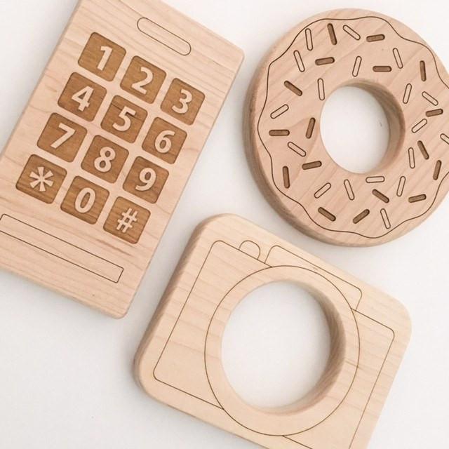 wooden teething toys