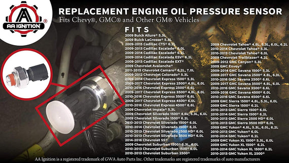 2013 chevy silverado oil pressure sensor