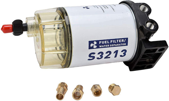 fuel filter water separator kit with aluminum head