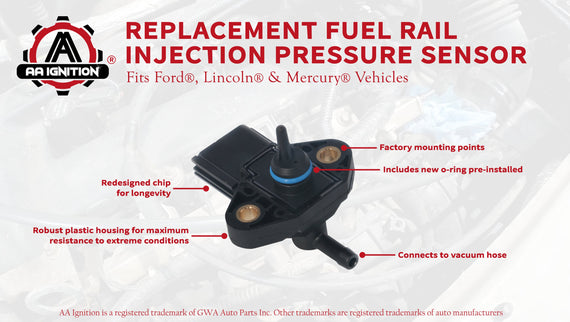 Fuel Rail Injection Pressure Sensor Replaces 3f2z9 G756 Ac Fits For Gwa Auto Parts