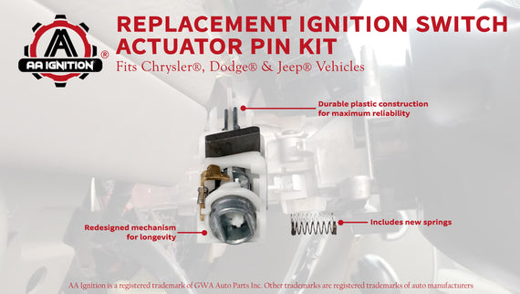 Ignition Switch Actuator Pin - Replaces# 4690492AB - Fits Jeep, Dodge – GWA  Auto Parts