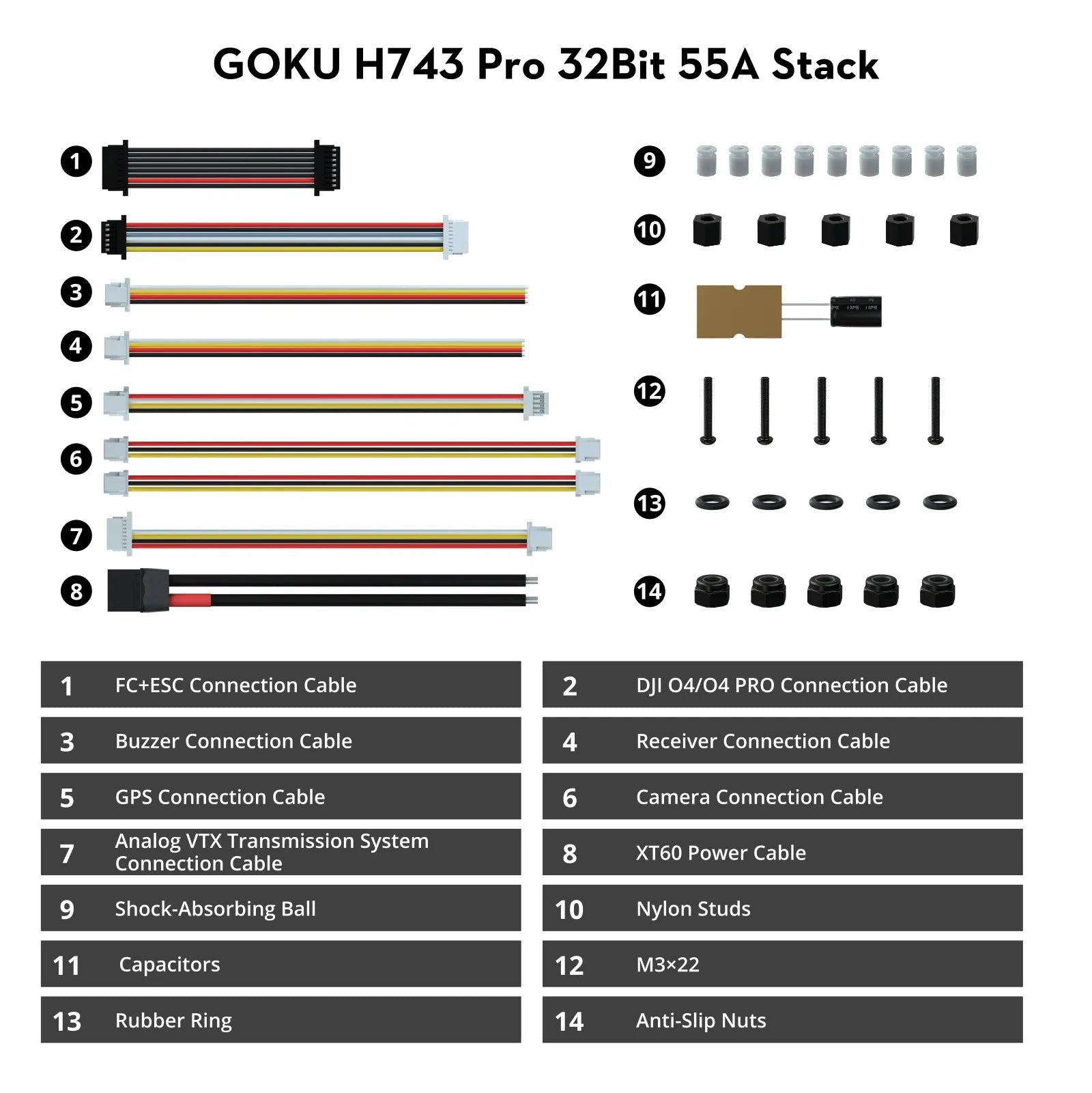 Flywoo Goku H743 Pro V2 55A 128K AM32 Stack
