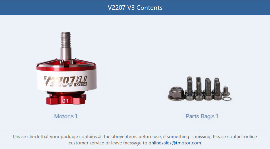 T-Motor Velox V2207 V3.0 Motors