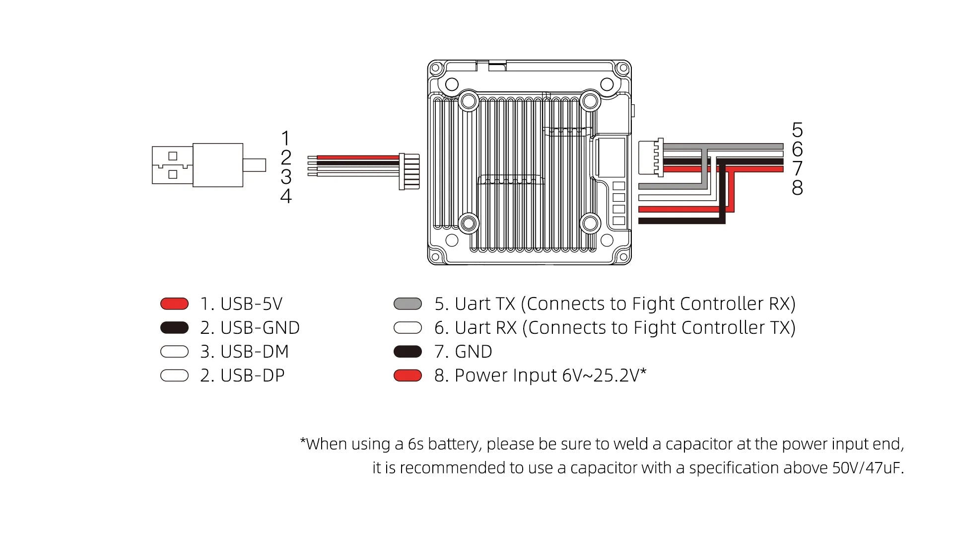 Walksnail Avatar HD Pro Kit Wiring Diagram