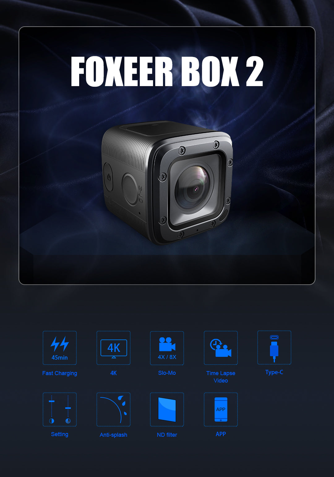 Foxeer Box 2 4K HD Action Camera