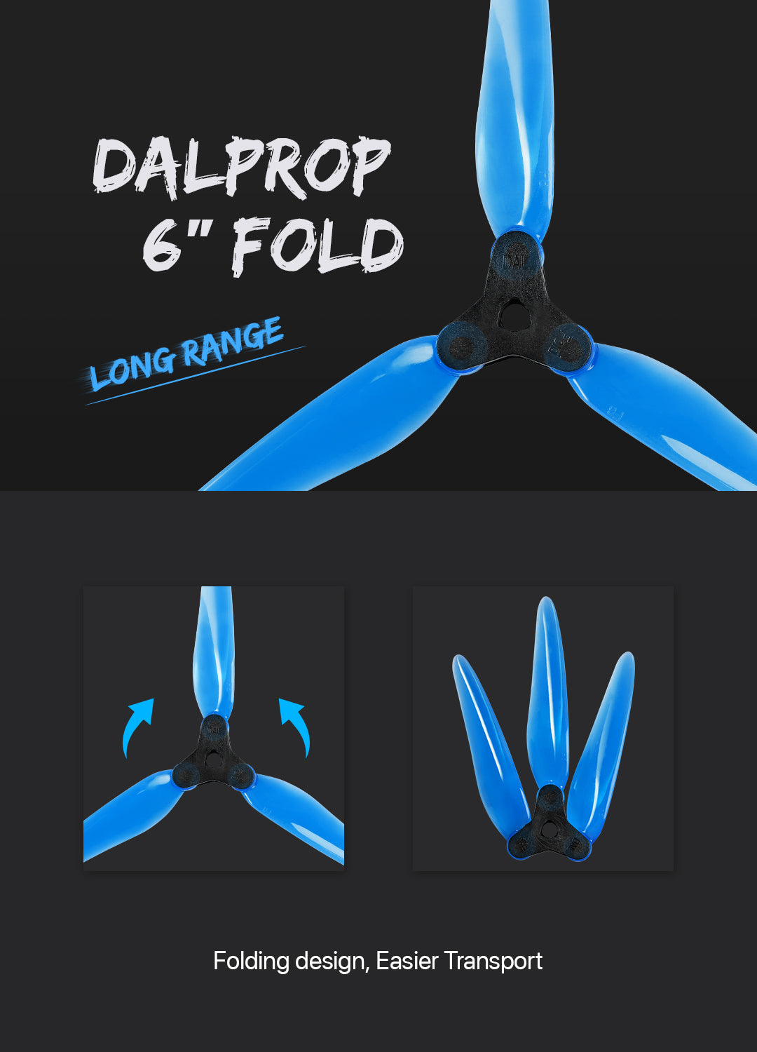 DALPROP Fold 6" Folding Propellers