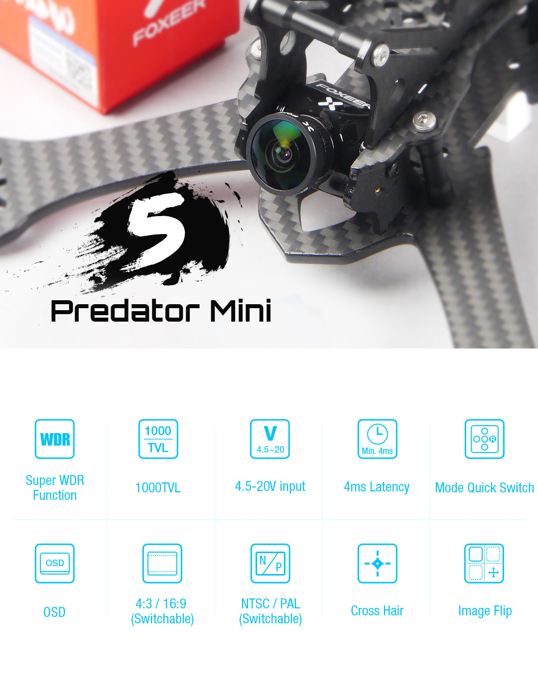 Foxeer Predator V5 Mini FPV Camera