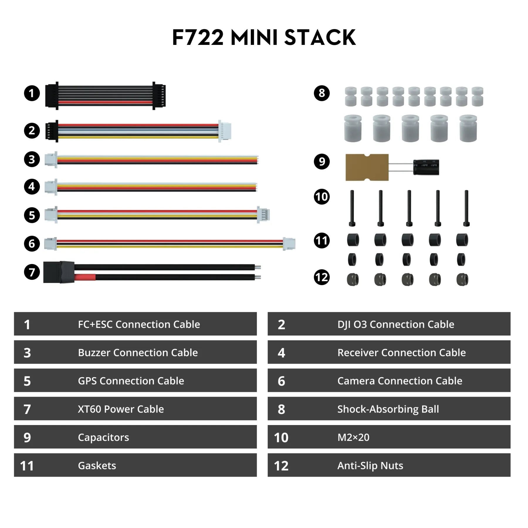 Flywoo Goku F722 Pro Mini V2 40A BLHeli_S 20x20 Stack