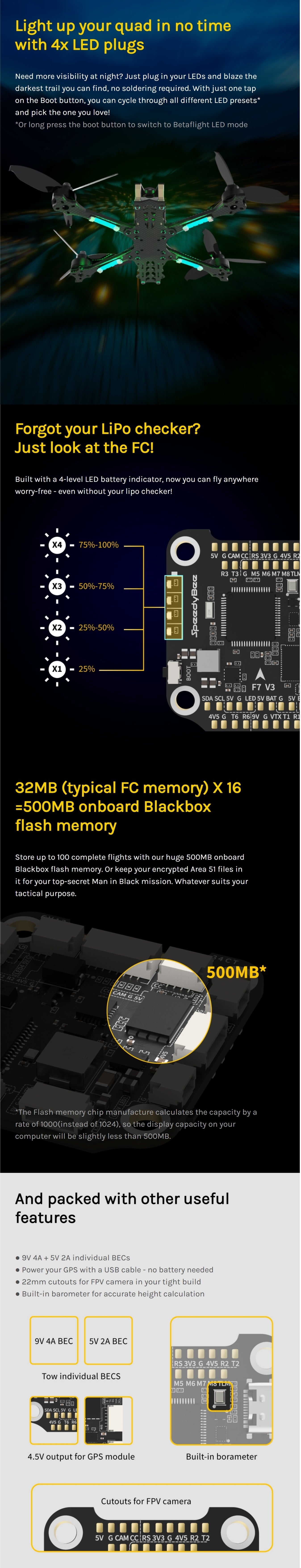 Speedy Bee F7 Flight Controller V3