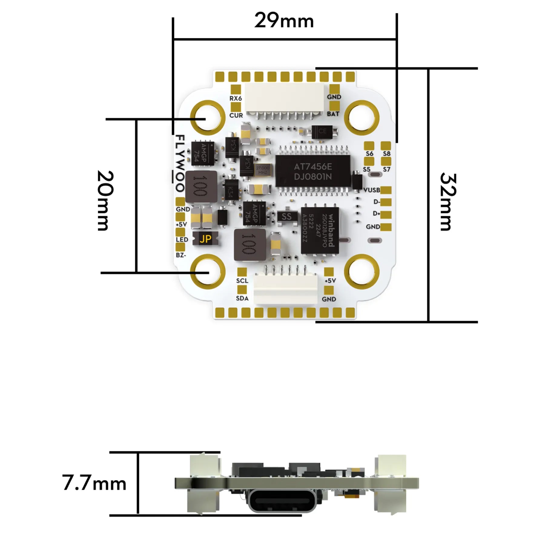 Flywoo Goku F722 Pro Mini V2 Flight Controller