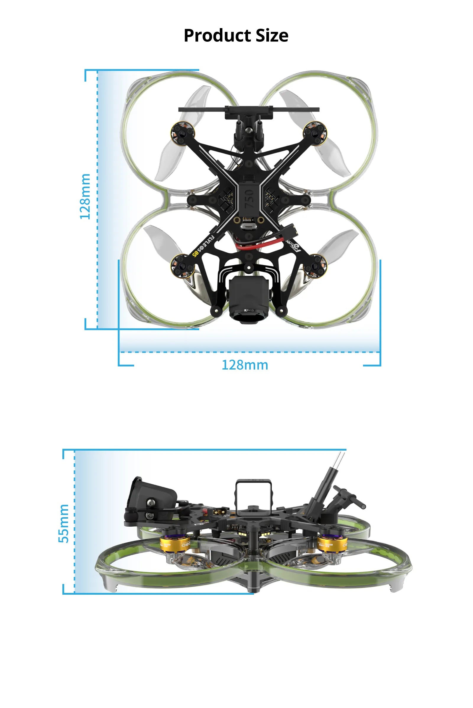 Flywoo FlyLens 85 2S Analog Brushless Whoop