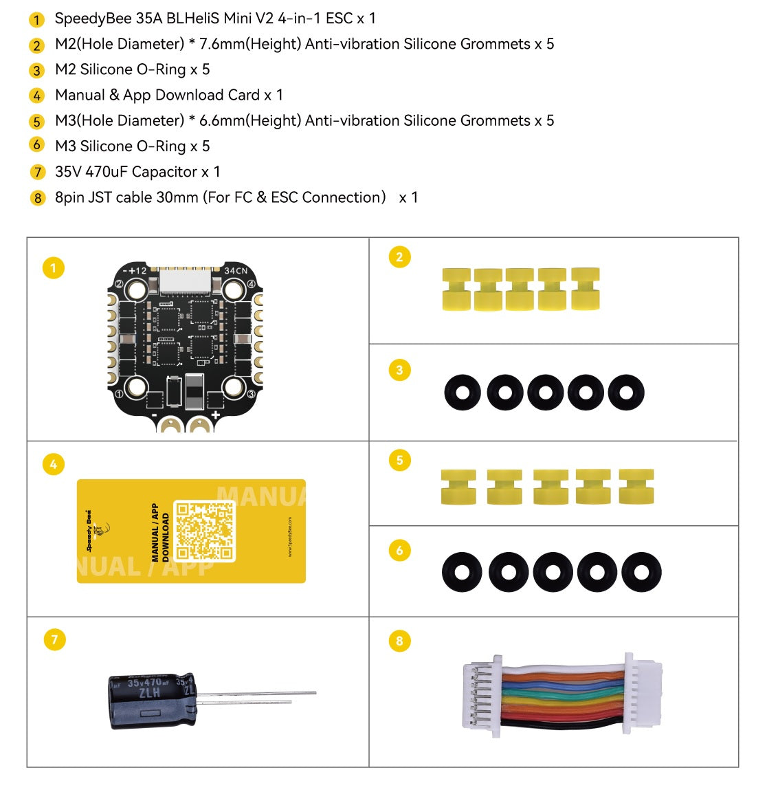 Speedy Bee BLHeli_S 4-In-1 ESC Mini 20x20