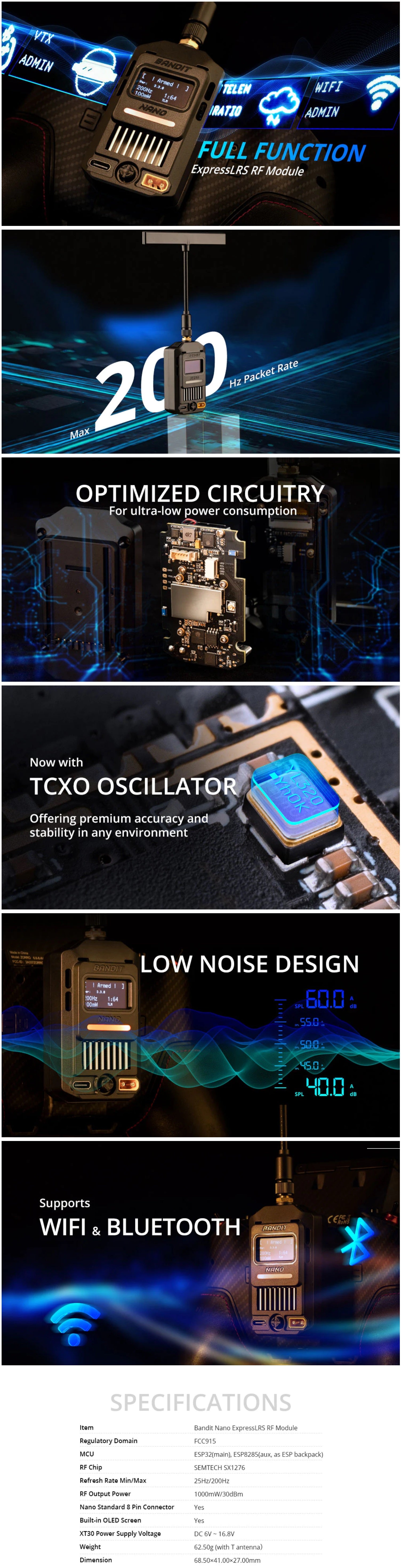 Radiomaster Bandit Nano ExpressLRS 915MHz Module