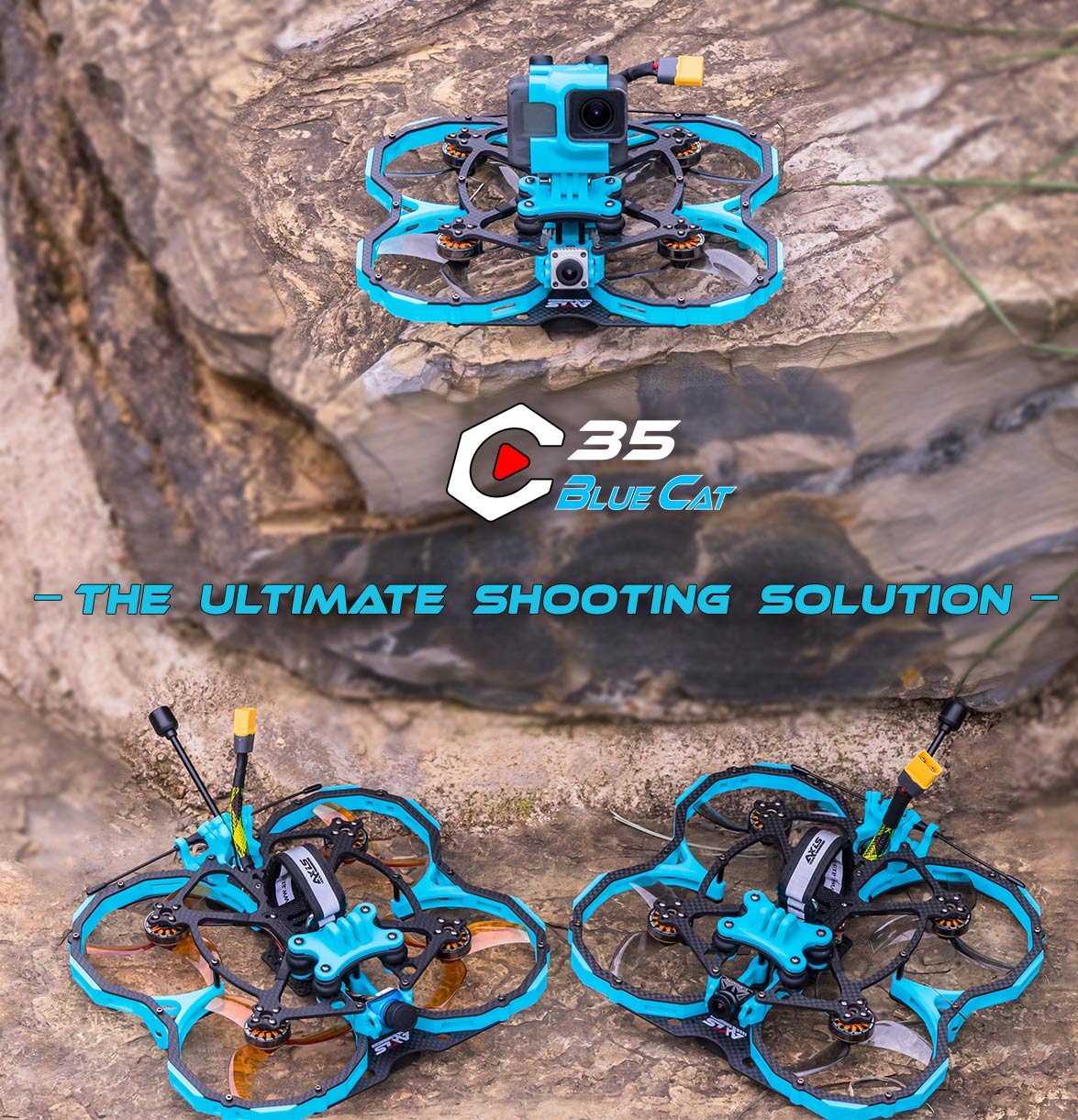 Axisflying Blue Cat C35 Analog Drone