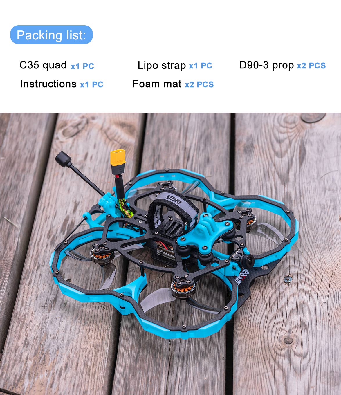 Axisflying Blue Cat C35 Analog Drone