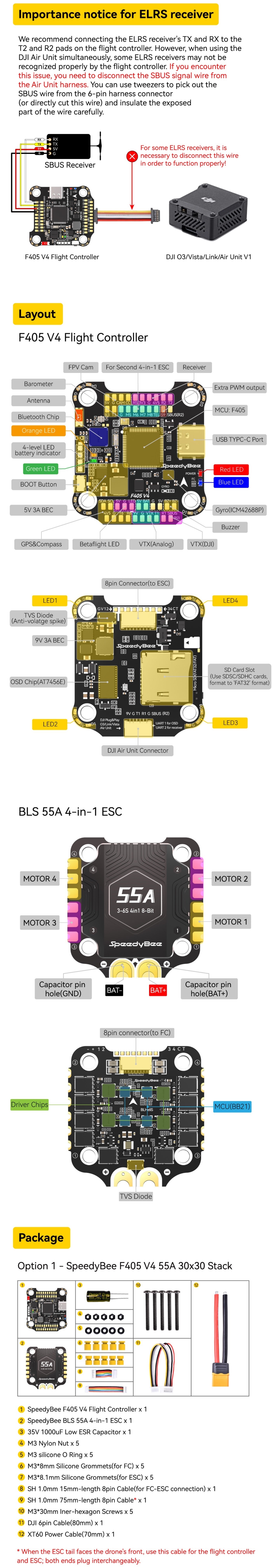 Speedy Bee F405 V4 Stack